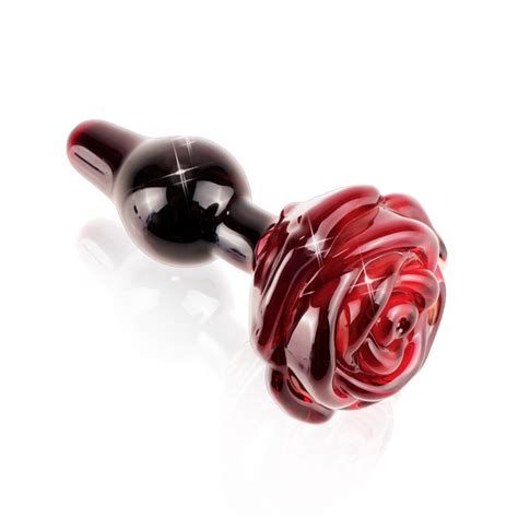 glass rose butt plug